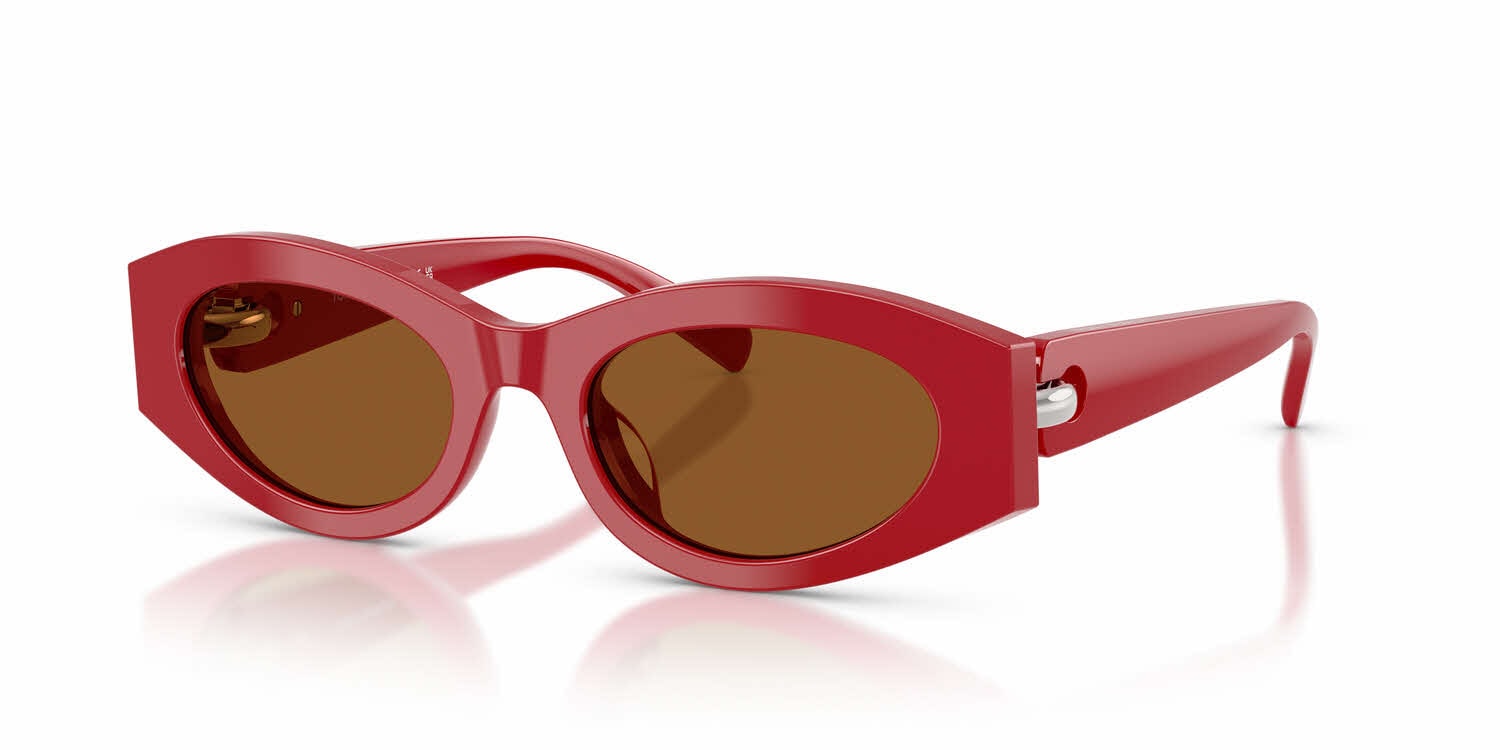 Women’s Red Oval Sunglasses with Dark Lenses Women main image 4