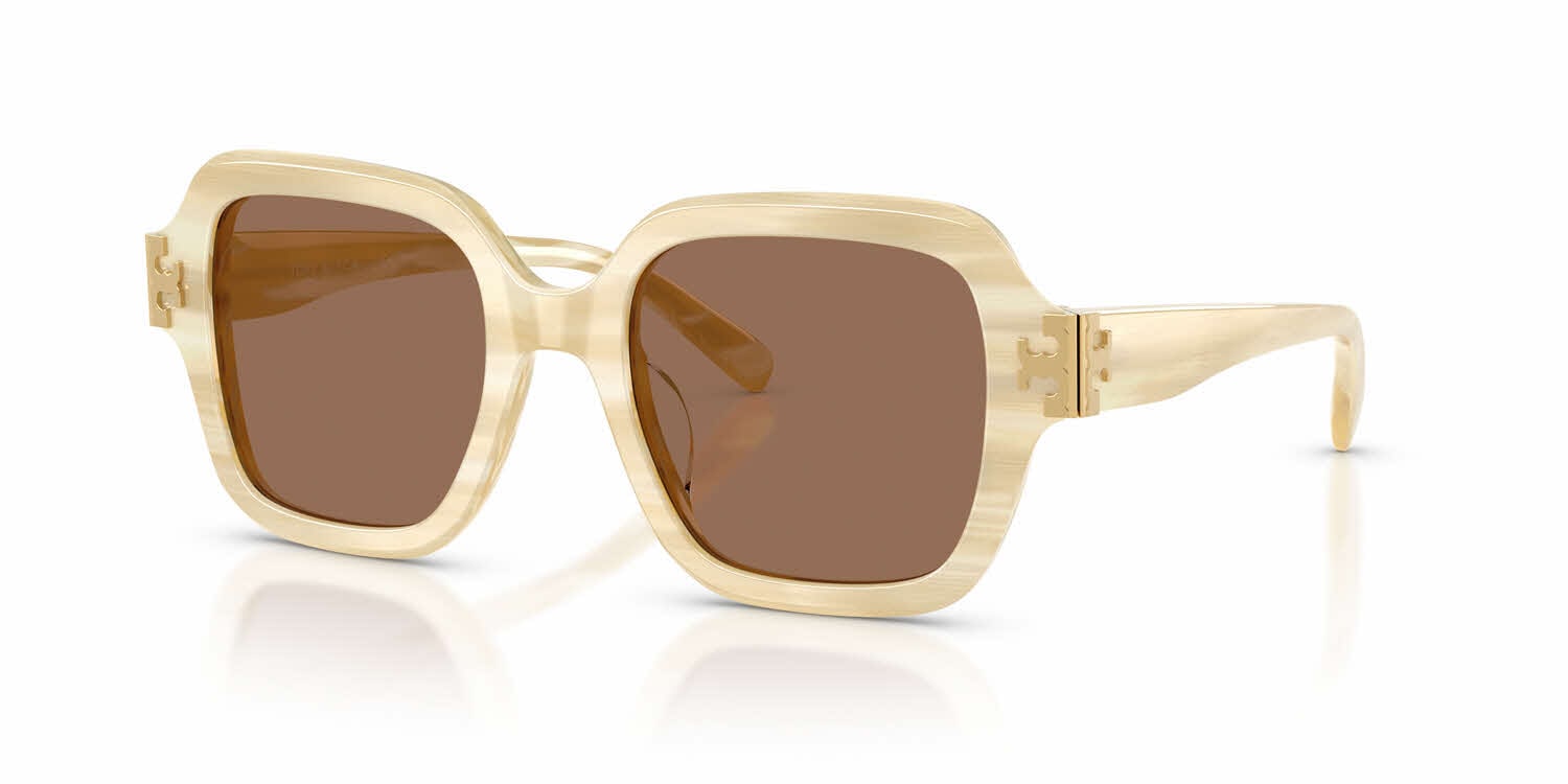 ❤️‍? TORY BURCH QUILTED CREAM SUNGLASSES Tory Burch Round sunglasses + Bundle with Designer iWear  main image 4