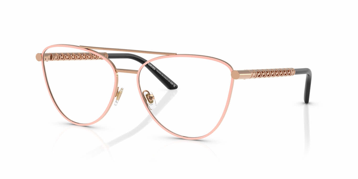 Versace EYEGLASSES VE1296-1515-57 New with case Versace VE1296 1515 Pastel Rose Eyeglasses for Woman  main image 2