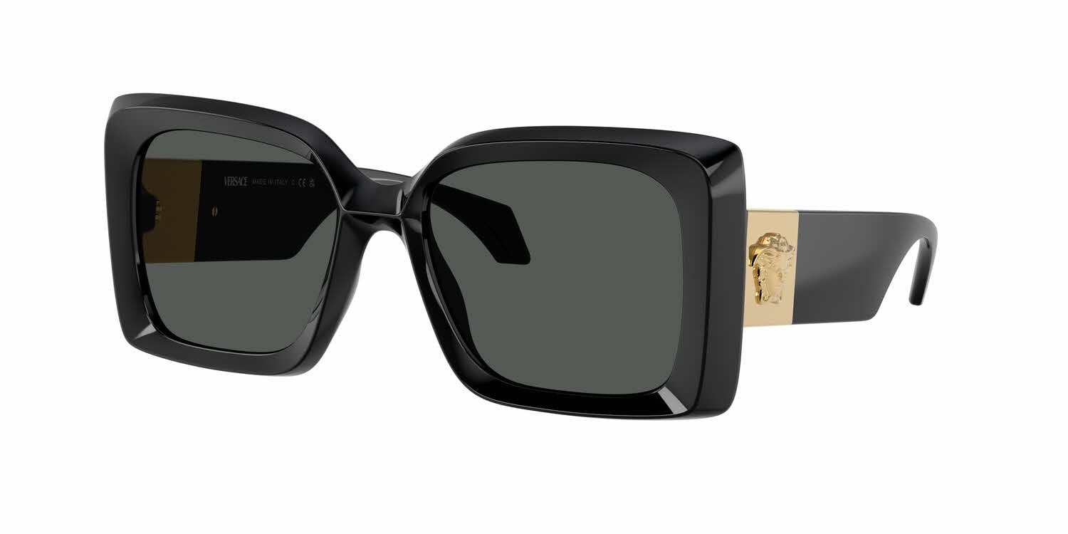 Versace VE4467U GB1/87 Black/Dark Grey Sunglasses Versace VE4467U GB1/87 Black Sunglasses for Woman - LookerOnline main image 4