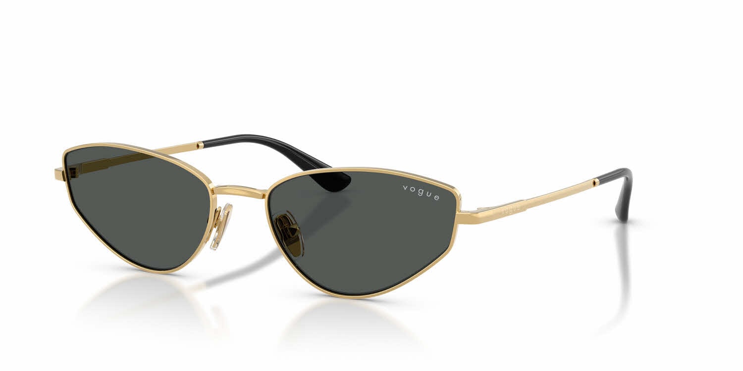 Vogue Women\'s Green Brown and Gold Sunglasses! Vogue VO4342S Sunglasses 280/2 Gold - eye-oo.com main image 4