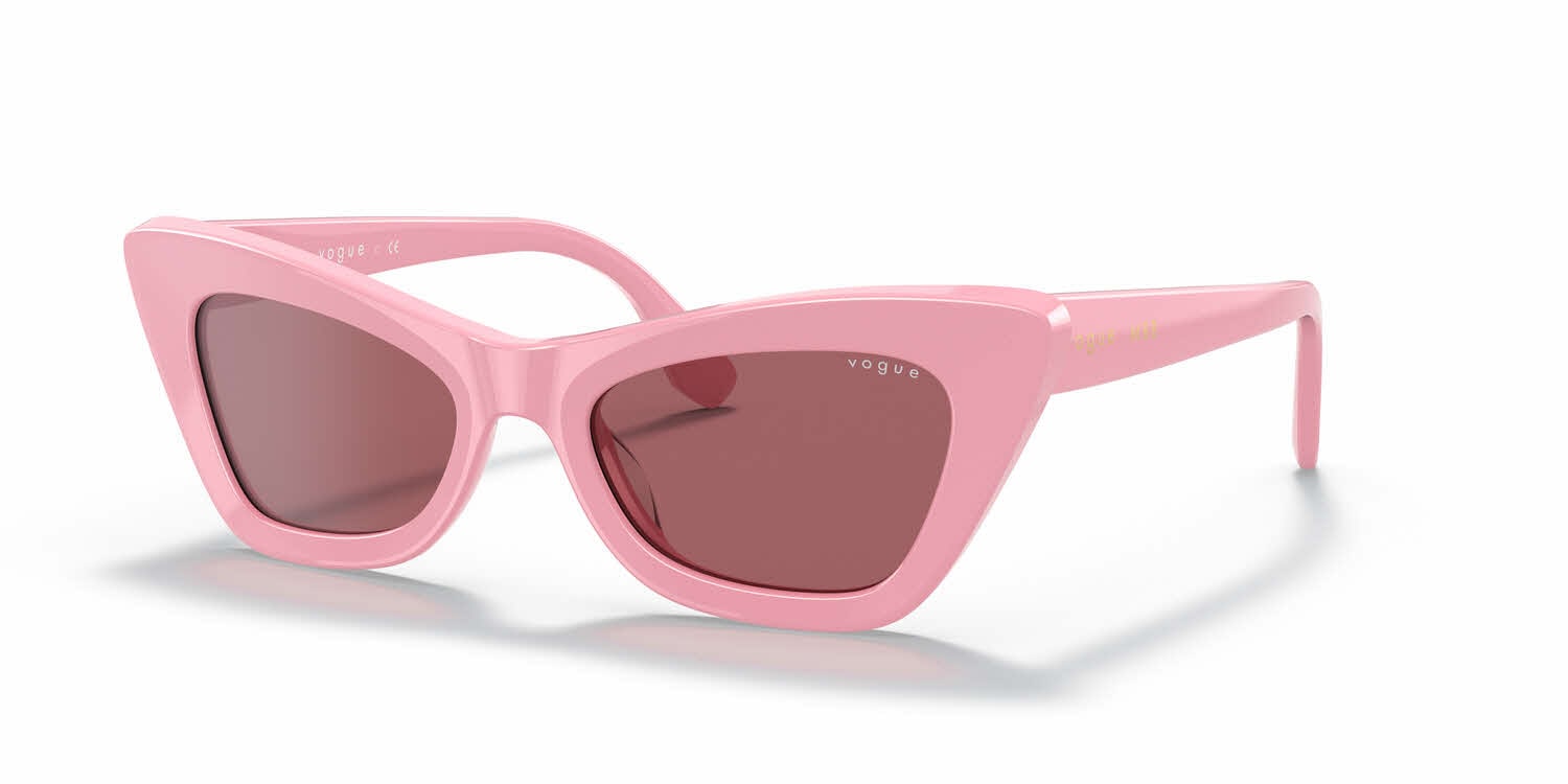 Vogue Magenta Sunglasses with Case Sunglasses VO5637SU - Top Havana/light Brown - Pink Dark  main image 2