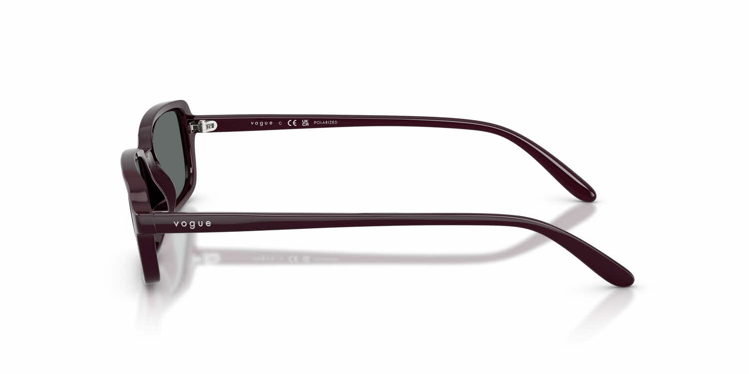 Vogue Women\'s Dark Red and Grey Sunglasses! Sunglasses VO5554S - Red Tortoise - Light Purple Brown  main image 3