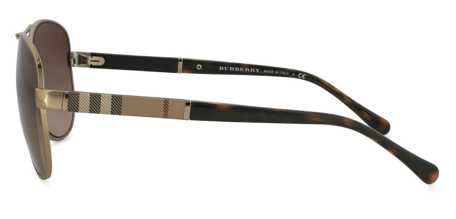COPY - BURBERRY B 3080 1003/8G Gunmetal Polished Black/Gradient Grey 59-14 Pola… Burberry BE3080 Sunglasses | FramesDirect.com main image 2