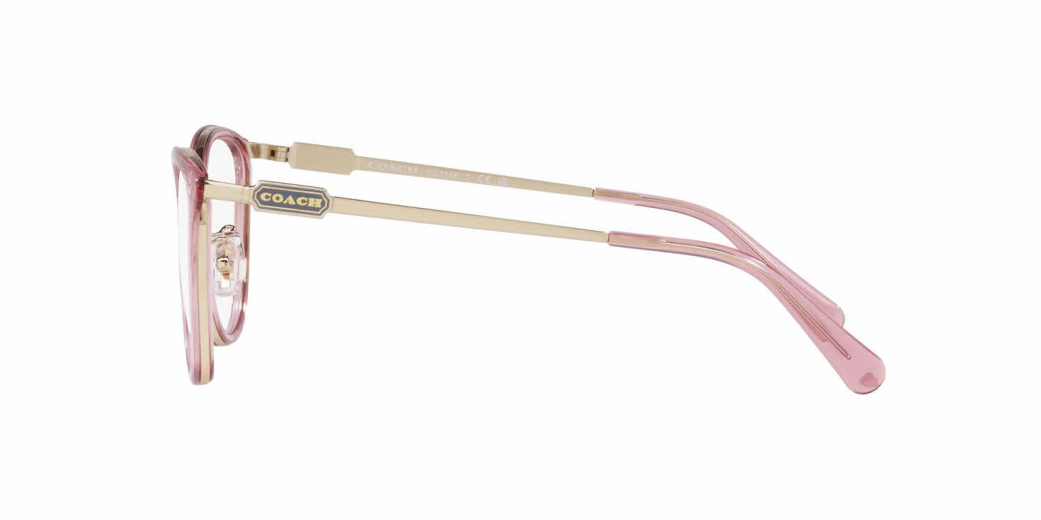 COACH HC5146 Eyeglasses NWT. 52 20 140 Coach HC5146 - Cat Eye Transparent Green Gold Frame Glasses  main image 2
