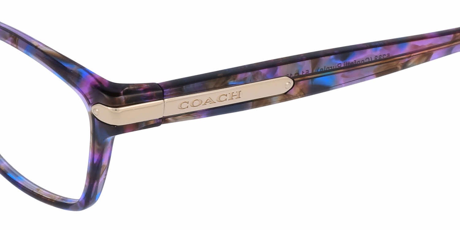 NEW COACH women\'s hc6065 eyeglasses in confetti purple Coach Women main image 2