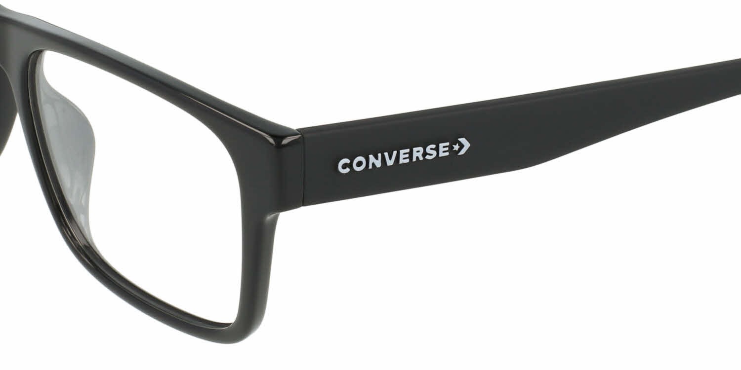 Converse CV5015 Eyeglasses 001 Black 53mm Converse CV5015 Eyeglasses Men Black Square 53mm New 100  main image 3