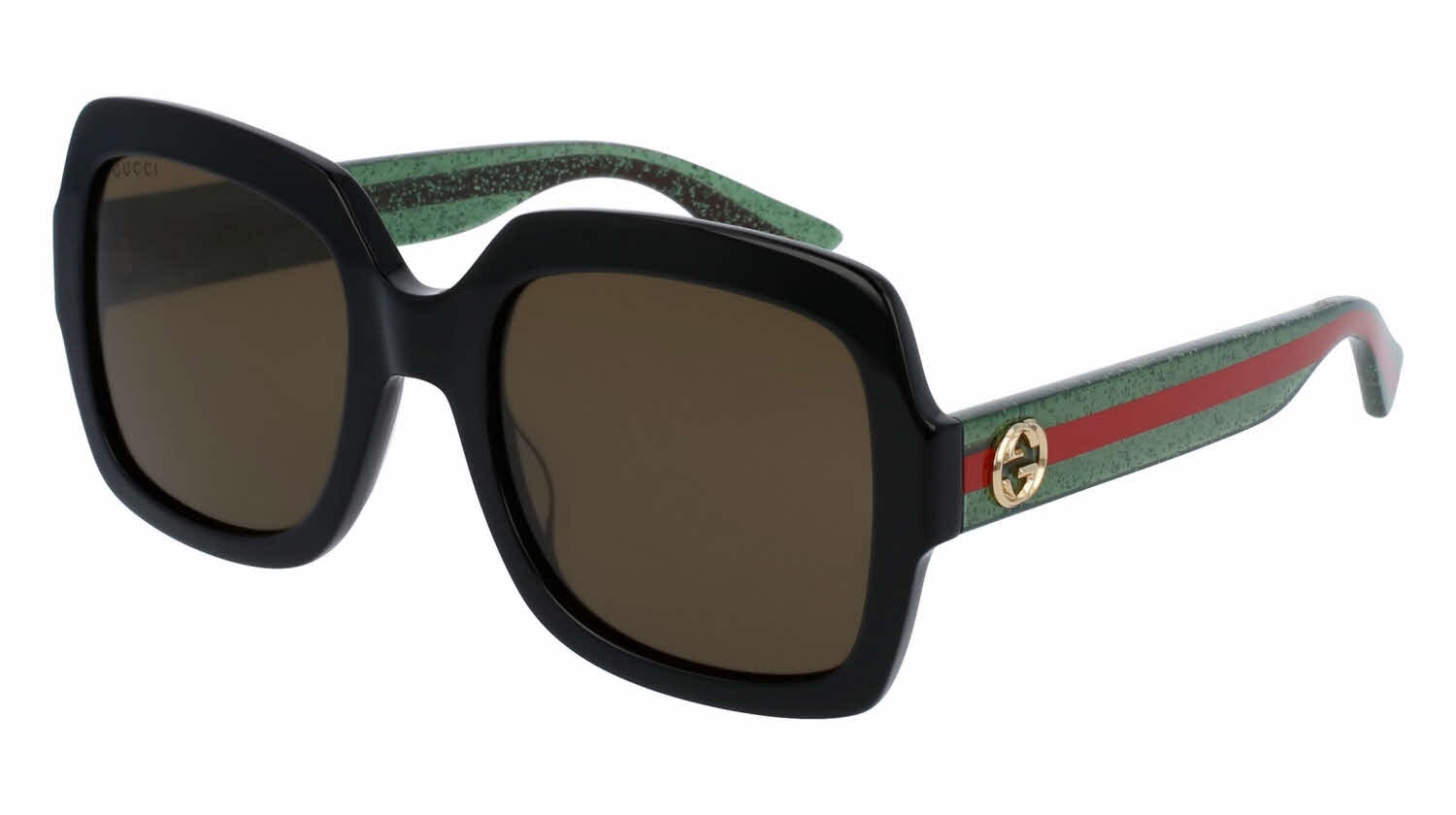 Authentic Gucci GG0036SN Black Geometric Sunglasses Gucci // Black GG0036SN Square Sunglasses – VSP Consignment main image 3