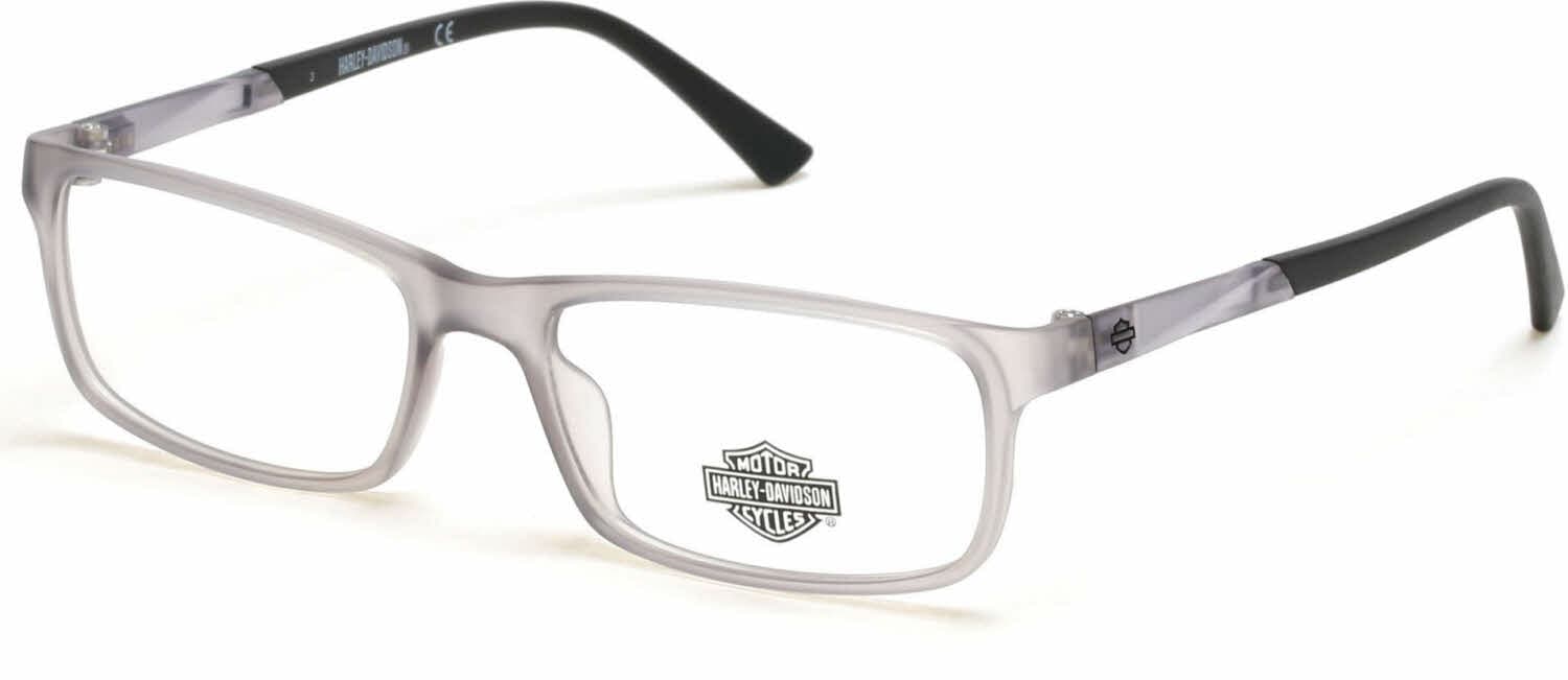HARLEY-DAVIDSON HD157 Silver Eyeglasses Frames HD 157 Gun‎ 57-18-145 H19702 Harley Davidson HD0787 Eyeglasses | Select Eyewear main image 2