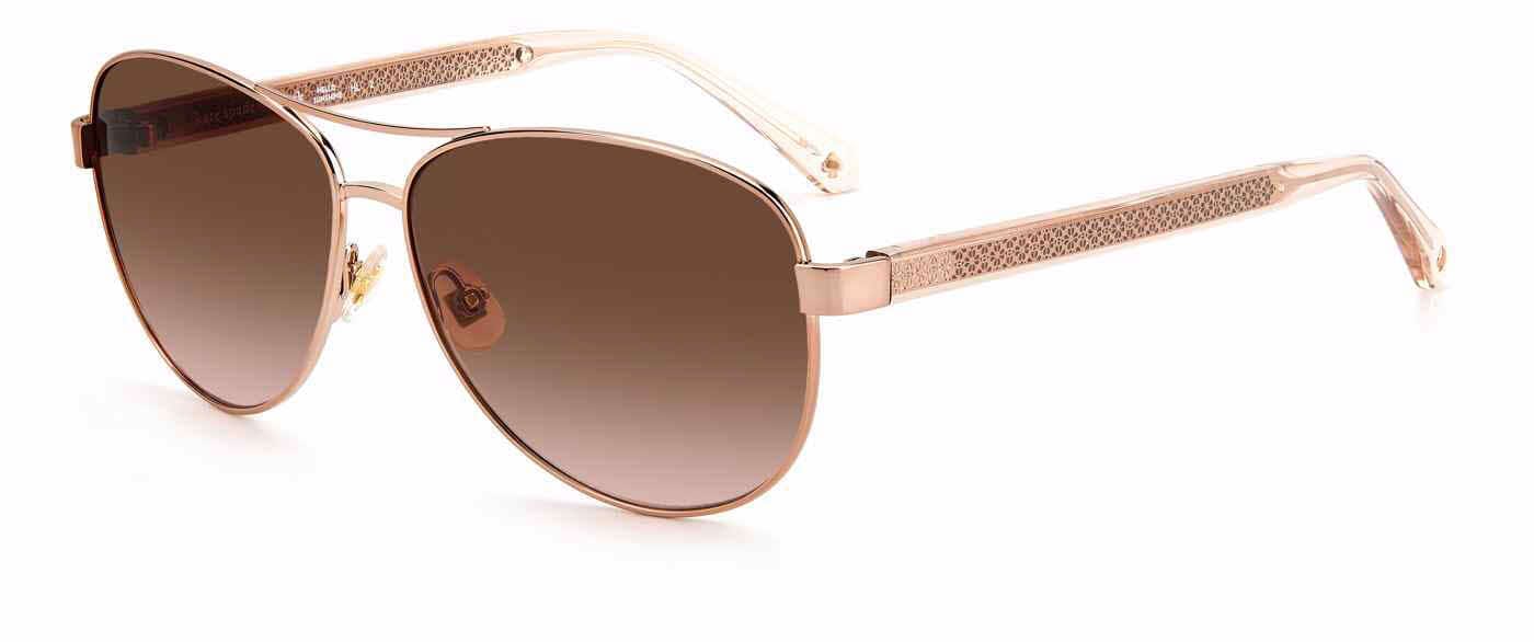 Kate Spade stylish Women\'s Aviator Sunglasses - Brown Lenses. Rose color Amazon.com: kate spade new york Fara/S Red Gold/Brown Pink  main image 3