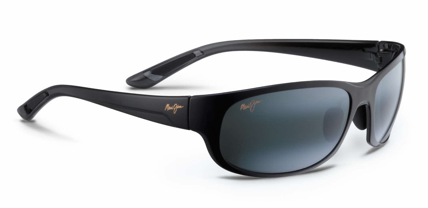 Maui Jim Twin Falls Polarized Sunglasses MJ417 Gloss Black Fade New Maui Jim Twin Falls Black Fade Sunglasses 63mm 417-02J  main image 2