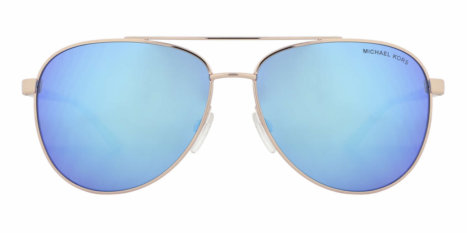 Michael Kors Blue Mirrored Aviators Michael Kors Aviator Mirrored Sunglasses - White Sunglasses  main image 4