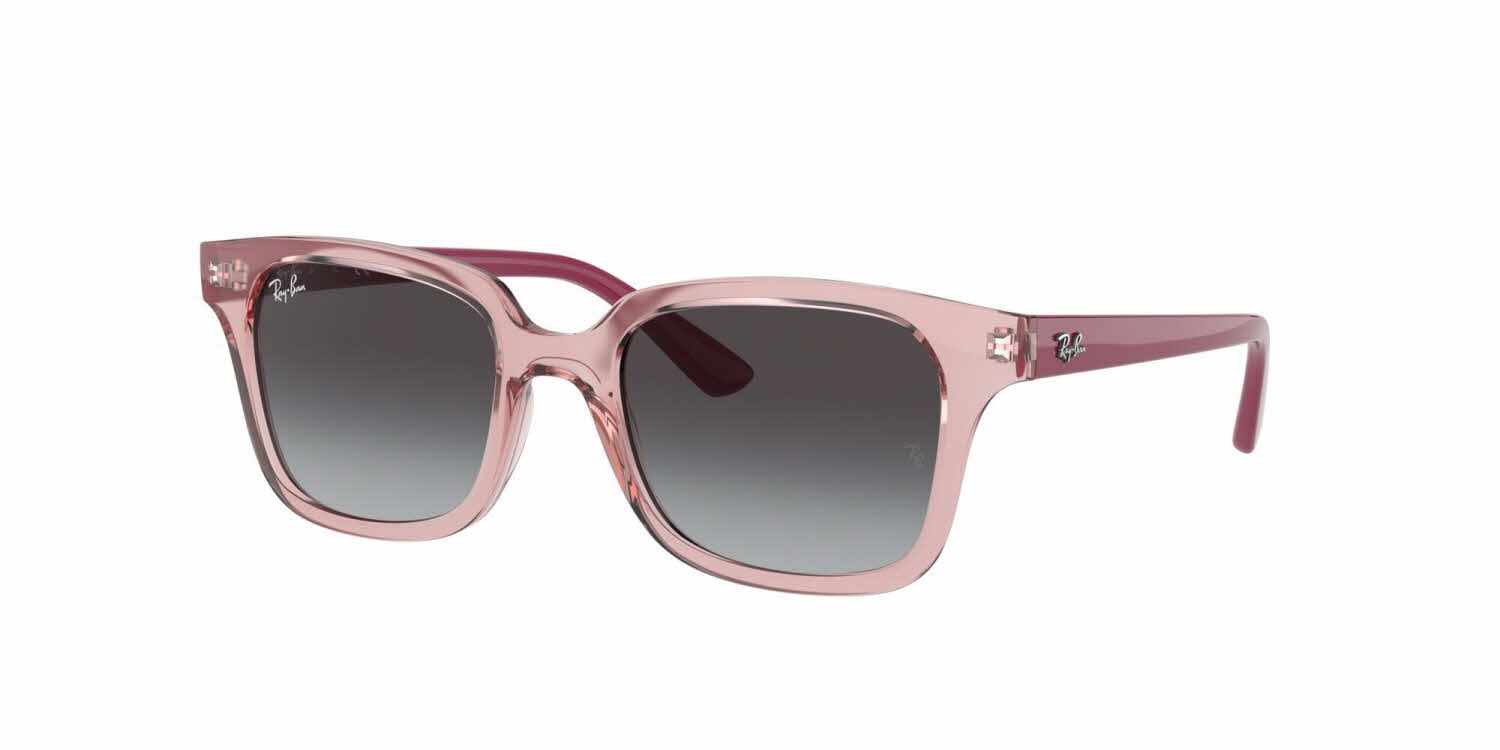 Ray-Ban Pink Transparent Frame Sunglasses with Brown Gradient Lenses 8056597936064_p1_v_8f958af4-  main image 2