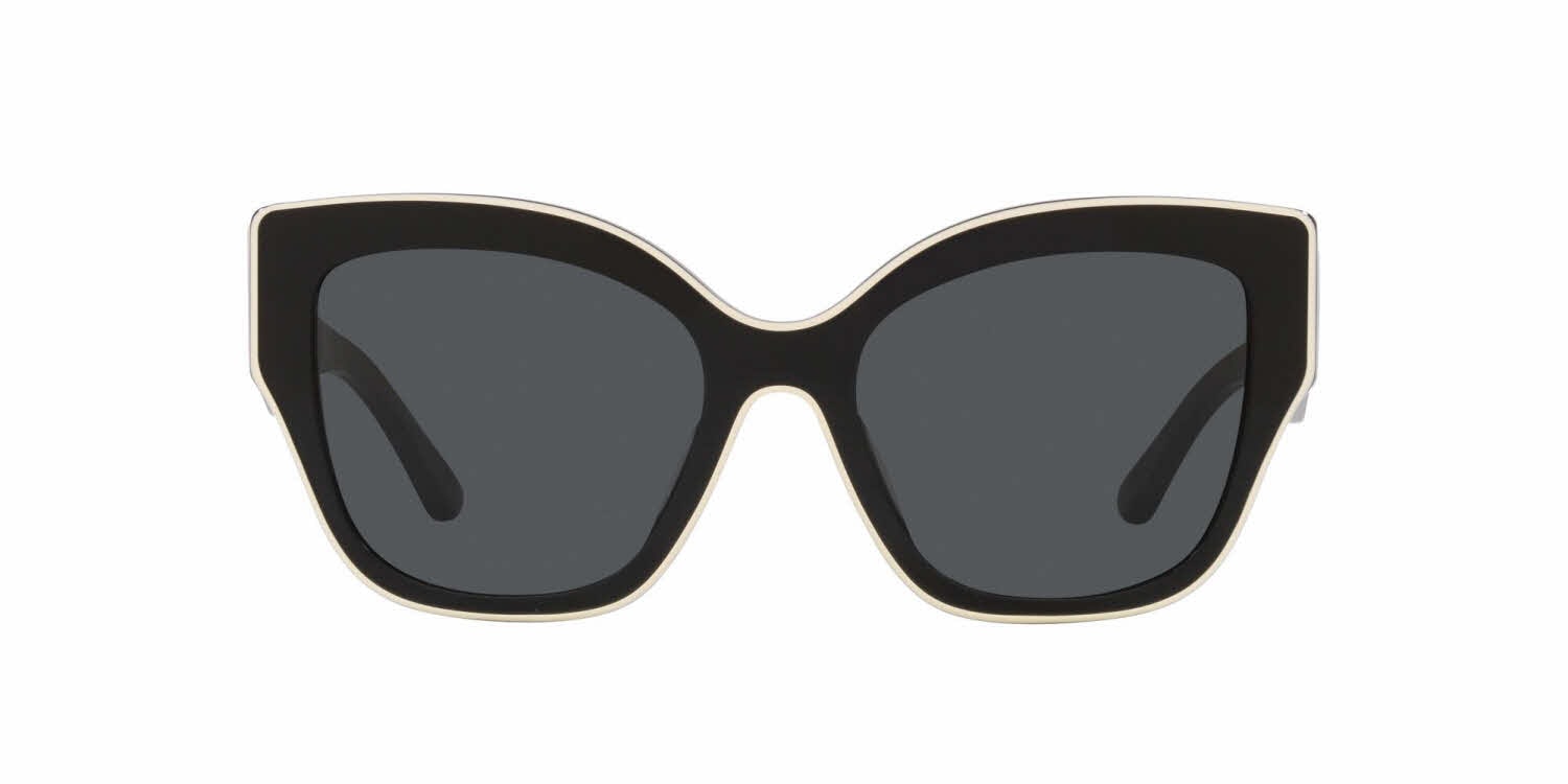 Tory Burch Square Frame Black and White Sunglasses Miller Oversized Square Sunglasses: Women main image 2