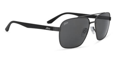 Hobie Wrights Polarized Sunglasses – Satin Black Wood Grain Frame, Gray Lens, Men's Sport Style, 100% UVA/UVB